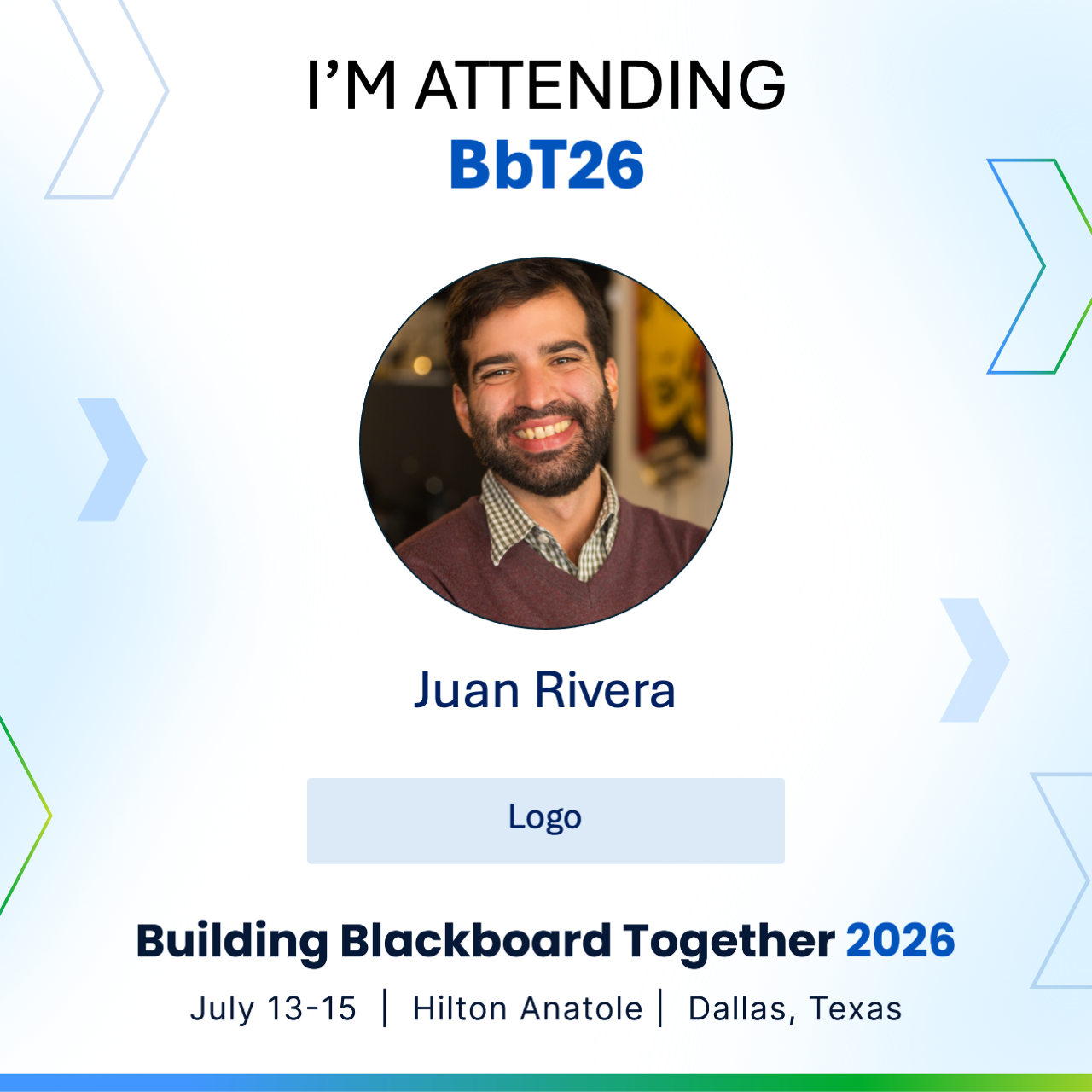 I'm Attending social tile template